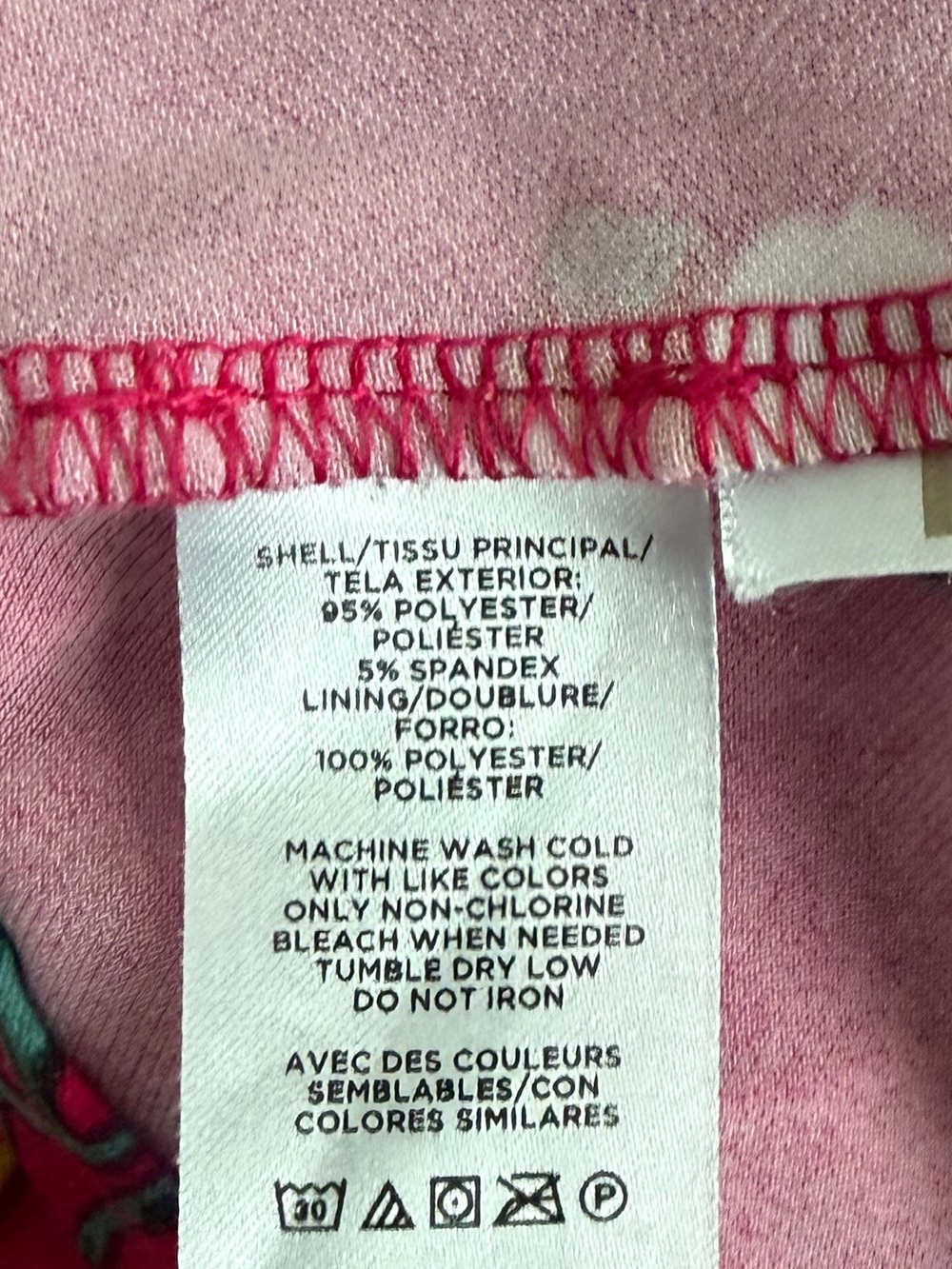 LOFT Fuchsia Floral Fit-and-Flare pleated Midi Dress Flare Wedding Guest Size 8P - Picture 7 of 7